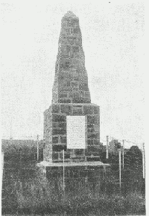 Monument Erected to Officers and Men of the Devonshire Regiment who Fell on January 6th on Wagon Hill, Siege of Ladysmith