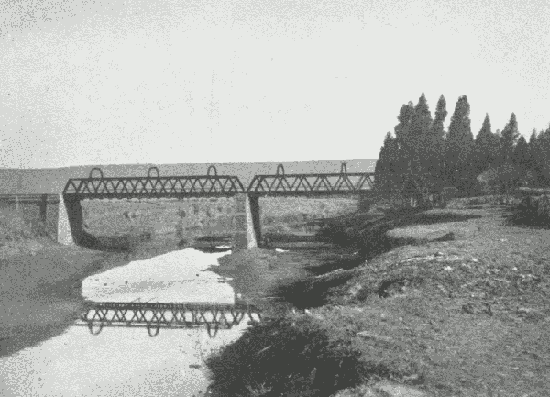 The Railway Bridge, with Caesar's Camp in Distance, Ladysmith