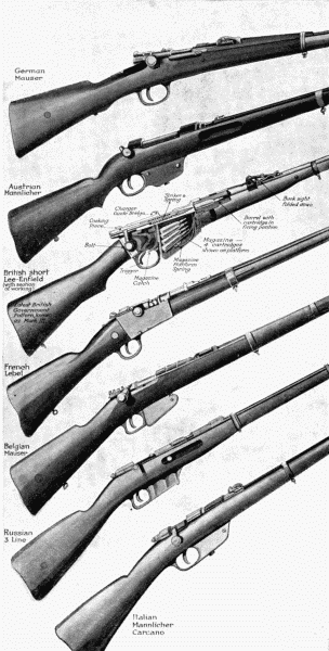 Rifles of Different Nations
(See Appendix)
