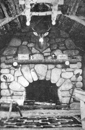 An Informal Fireplace in Field Stone