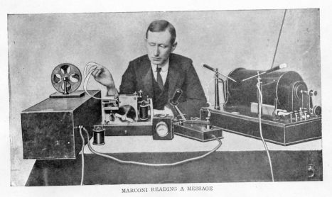 MARCONI READING A MESSAGE