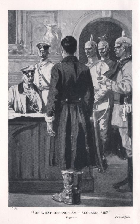 "OF WHAT OFFENCE AM I ACCUSED, SIR?" <I>Page</I> 202. <I>Frontispiece</I>