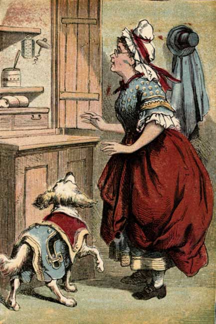 OLD MOTHER HUBBARD AND HER DOG.