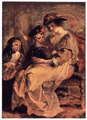 PLATE XXIV.—RUBENS

PORTRAIT OF HLNE FOURMENT, THE ARTIST'S SECOND WIFE, AND TWO CHILDREN

Louvre, Paris