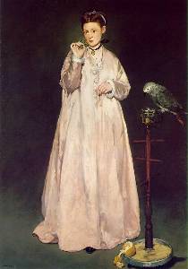 Manet - The Woman with the Parrot