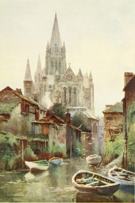 TRURO CATHEDRAL FROM THE RIVER