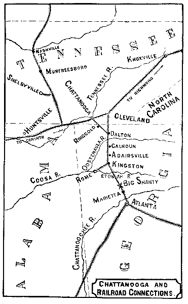CHATTANOOGA AND
RAILROAD CONNECTIONS.