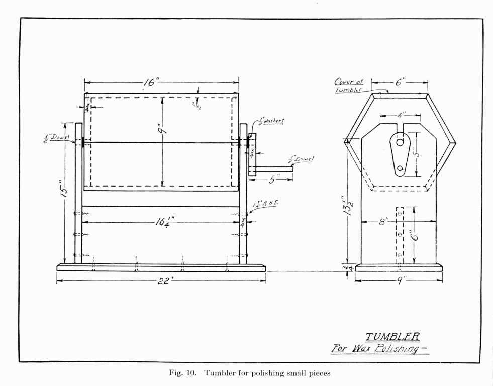 Fig. 10. Tumbler for polishing small pieces