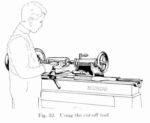 Fig. 32. Using the cut-off tool