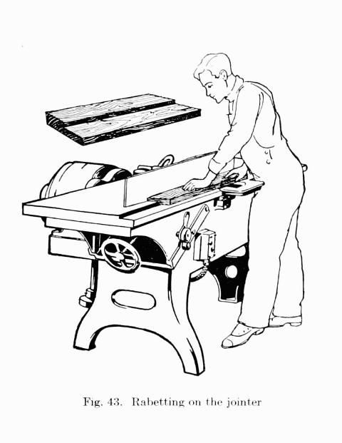 Fig. 43. Rabetting on the jointer