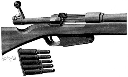 Mauser rifle with clip