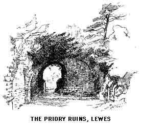 THE PRIORY RUINS, LEWES.