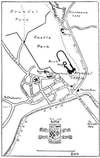 PLAN OF THE CASTLE & TOWN, ARUNDEL.