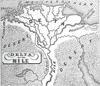 Map - Delta of the Nile