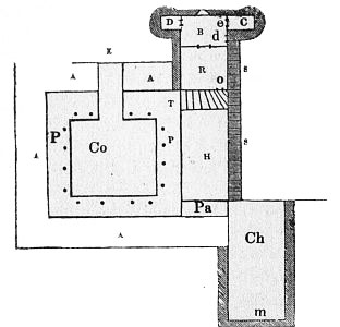 Plan of that part of Holyrood House which was the
scene of Rizzio's murder.
