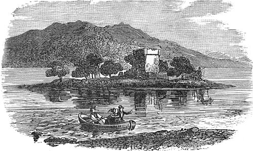 Ruins of Loch Leven Castle.