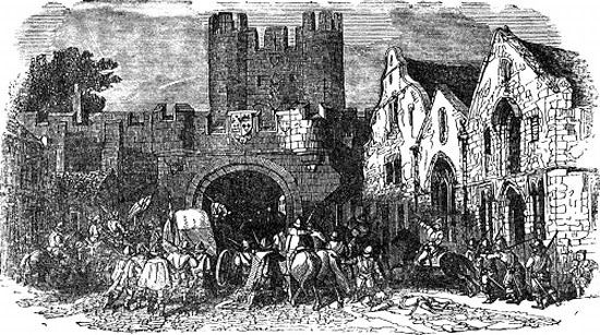 The King's Adherents entering York.